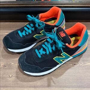 New Balance Black and Teal Athletic Shoes